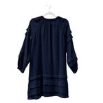 Club Monaco Black Pintuck Viscose Blend 3/4 Sleeves Dress size 4 Photo 3