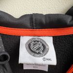 Philadelphia Flyers black & orange hoodie full zip jacket NHL hockey Size S Photo 2