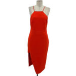 TALULAH Losing My Mind Midi Dress Tangerine Orange Size Medium / US 6 Photo 2