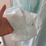 VINTAGE Blue Diamond Print Long Sleeve Pajamas Nightgown NWOT Size XL Photo 3