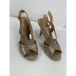 MICHAEL Michael Kors Becky Glitter Heel Sandal Size 9 Gold Photo 1