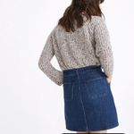 Madewell Utility Zip Denim Mini Skirt A-Line Photo 2