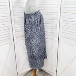 Michael Kors Michael  Marble‎ Print Off-Shoulder Shift Dress Blue White Small Photo 2