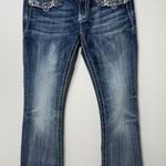Miss Me Women's Embellished Bling Flap Pockets Signature Rise Bootcut Jeans 27 Photo 0
