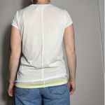 DKNY y2k  Jeans Layered Yellow White Short Sleeve Top Size Large Photo 1