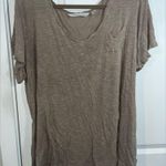 Derek Heart Plus Size Basic Necessities HoneyBrown VCut Short Sleeve Top Size 3X Photo 2