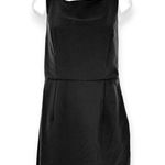 Lovely Day | Small | Sleeveless Square Neck Draped Back Little Black Dress Photo 1
