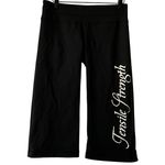 Lululemon Black Crop Pants Trousers Tensile Strength Wide Leg Women's Size 8 Photo 0