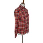 Madewell  Red Navy Plaid Button Down Long Sleeve Cotton Shirt XS Photo 1