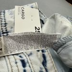 Forever 21  Premium Denim Cargo Jeans 25 Women Light Relaxed Fit Straight Leg Y2K Photo 6