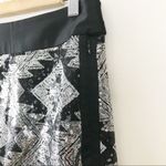 The Limited  Black Silver metallic Y2K sequin Aztec Western High Waist Pencil Skirt 2 Photo 5