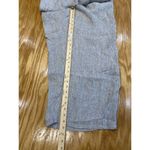 Eileen Fisher Wide-Leg Pant Women's 3X Gray Crinkled Organic Linen Stripe A35 Photo 2