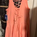 JoyLab  Women's Knit Lace Up Detail Active Dress  Photo 4