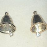 Avon Vintage Gold Tone Christmas Bell Holiday Pierced Dainty Boho Earrings Photo 0