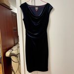 Vince Camuto Velvet Cowl Neck Sheath Dress Photo 4