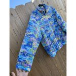 Vintage Napa Valley Track Jacket Large 90s‎ Beach Fish Vacation Nautical Blue Photo 3