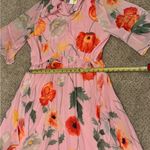 Gibson Latimer XL Feminine Romantic Ruffle Floral Frenzy Dress Sheer Whimsy Photo 9