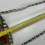 Betsey Johnson Y2K Cheetah Rose Print Heart Shaped Chain Shoulder Bag Biker Core Photo 2