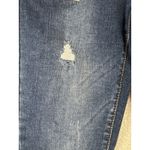 Wax Jean High Rise Denim Skinny Jeans Dark Blue Wash Ripped Distressed Sz 1/25 Photo 2