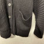 Mara Hoffman  Lofty Alpaca RYAN CARDIGAN Black Shawl Collar Photo 4