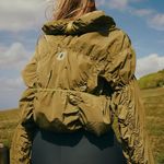 Free People NWT FP Movement X Light Packer Hike Pullover Jacket In Martini Green Photo 5