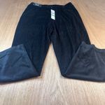 Alfred Dunner Velour Pants Black Size L Classic Fit Comfort Waist NWT Photo 1