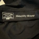 Levi's Signature Maternity Jeans Medium Black Denim Skinny Stretch Photo 4
