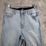 LuLaRoe  Jeans 30" Light Wash Denim Wide Leg Cropped High Rise Stretch Comfort Photo 3