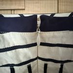 Tory Burch Koemi Nautical Striped Pencil skirt W Gold Buttons Size 2 EUC Preppy Photo 3
