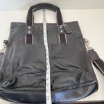 Coach Heritage Web Leather Foldover Tote Photo 11