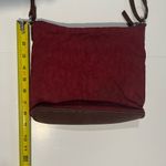 Stylish Red and Brown Crossbody Bag with Adjustable Strap Photo 4