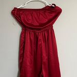 Urban Outfitters Outfitter Red Satin Jumpsuit Photo 1