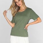CHLRDR Brynley Cotton Tee in Forest Green Size undefined Photo 4