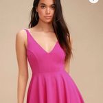 Lulu’s Darling Delight Raspberry Pink Skater Dress Pink Size M Photo 2