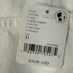 Free People  Beginner’s Luck Slouch Shorts in Optic White Size 31 NWT NEW Photo 13