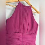 Azazie Purple High Neck Formal Maxi Dress Bridesmaid Evening Gown Prom  Size A4 Photo 7