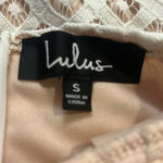 Lulus Lulu’s Steal a Kiss White Lace with Nude lining dress size small Photo 13