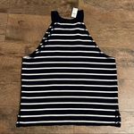 Aerie NWT  Sleeveless Navy & White Striped Tank Size Medium Photo 5