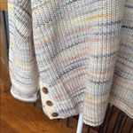 Michael Stars  Cream Gray Cozy Sweater Button Detail v-neck neutral Photo 7