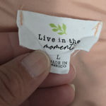 Live in the Moment Peachy Pink Shirred V-Neck Sleeveless Crop Top Large Photo 5