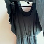 NAU X Snow Peak 100% Merino Wool Butterfly Green Midi Dress Size XS Japan Small Photo 4