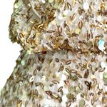 Aidan Mattox  gold sequence blouson mini cocktail party dress sz 4 Photo 6