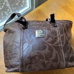 IMEDICI Firenze Leather Tote Purse Shoulder Bag Zip Around Italian Medium Size Brown Photo 1