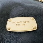 Michael Kors  Brooke Black Leather Medium Shoulder Tote Bag Photo 3