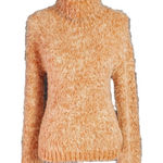 Abound Sweater Women's Fuzzy Knit Turtleneck Tan Lion Marl Tan/Beige Size Large NWT Photo 0