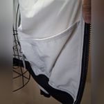 NWOT DKNY Sport Women's S Logo Bomber Jacket Ribbed Cuffs Hem Cream Black White Photo 10