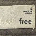 Aritzia Wilfred free grey gray suede mini skirt Size 8 Photo 2