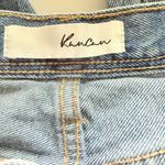 Kancan Slim Straight Jeans Medium Wash Distressed Frayed Hem 90s Denim Vibe 3/25 Blue Photo 3