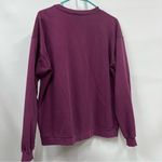 Women’s M Purple Sweater w/Heart sheep Design embroidery distressed comfy Size M Photo 1