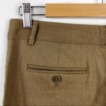 Theory Tan Linen Wool Wide Leg Emory Trouser Pants Relaxed fit Size 4 Photo 9